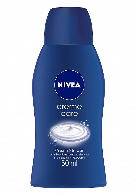 Sprchovy gel Creme Care, Nivea, 50 ml, 30 Kč.