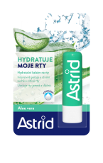 Hydratační balzám na rty s Aloe Vera, Astrid, cena 40 Kč.