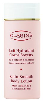 Hydratační tělové mléko Lait Hydratant Corps Soyeux, Clarins, 1170 Kč.