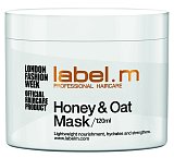 Honey&Oat Mask, maska na bázi medu a ovsa. Lehká, vyživující, hydratující a posilující – regeneruje, vyživuje, obnovuje a hydratuje vlasy a brání jejich lámání. label.m, 120ml 450Kč