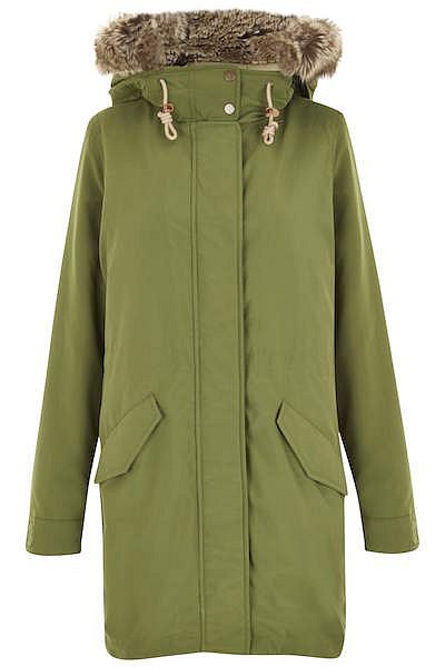 Zelený kabát s kapucí Levis. Info o ceně v obchodě. 