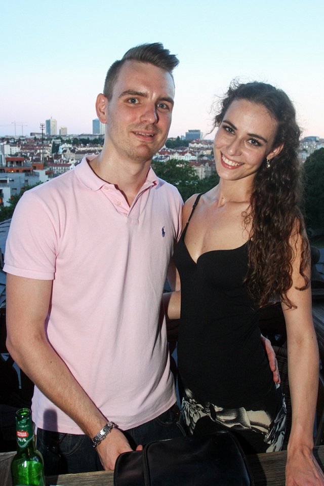 Tereza Skoumalová s tanečním partnerem Martinem Šindlerem