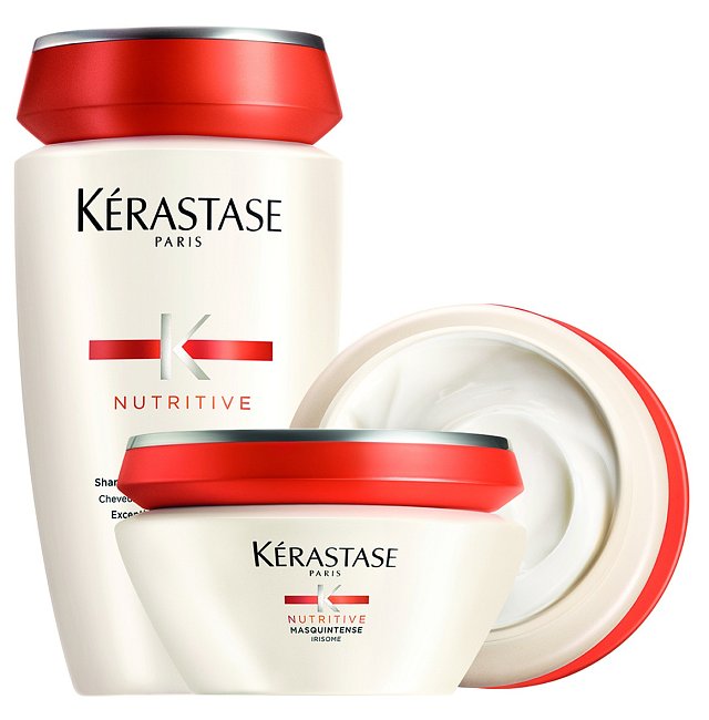 Vyživující šampon (250 ml 349 Kč) a maska (200 ml 629 Kč) Nutritive, Kérastase