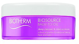 Biosource Balm To Oil zajistí hloubkové čištění a odlíčení make-upu. Biotherm, cena 870 Kč.