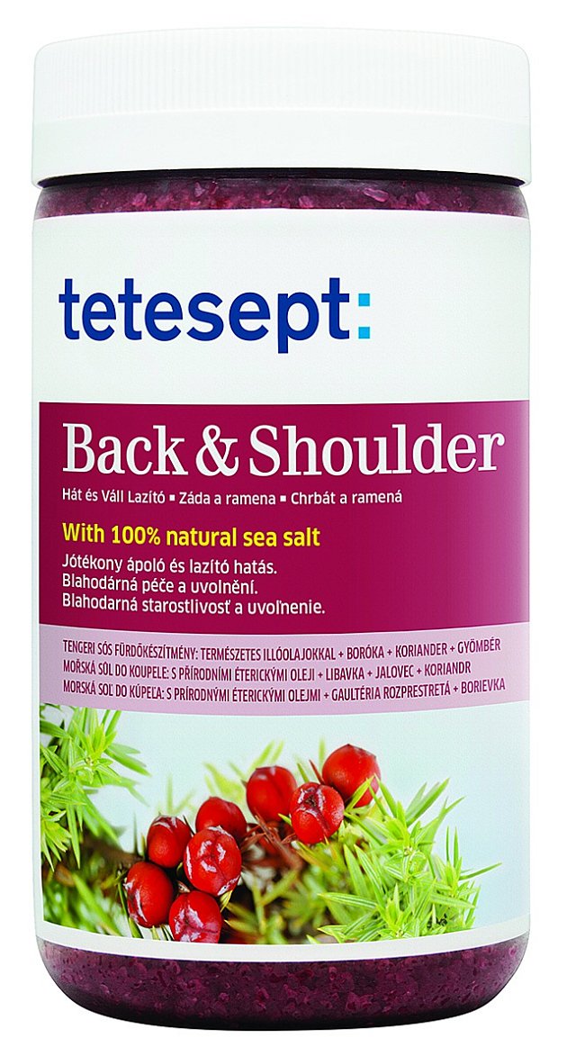 Mořská sůl Back & Shoulder záda a ramena, Telesept, 900 g 200 Kč 