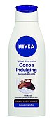 Tělové mléko obsahující kakaové máslo a vitamin E, Cocoa Indulging, Nivea, 120 Kč.