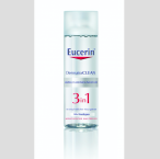Čisticí micelární voda 3v1 DermatoCLEAN, Eucerin, cena 249 Kč.