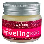 Harmonizující tělový peeling Růže, Saloos, 140 ml 120 Kč.