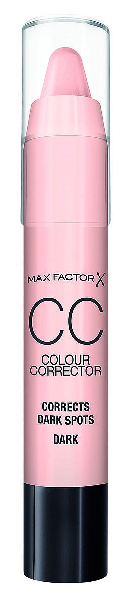Barevný korektor v tyčince CC Colour Corrector odstín broskvový – vyrovnává tmavé skvrny u středních typů pleti, Max Factor, 490 Kč