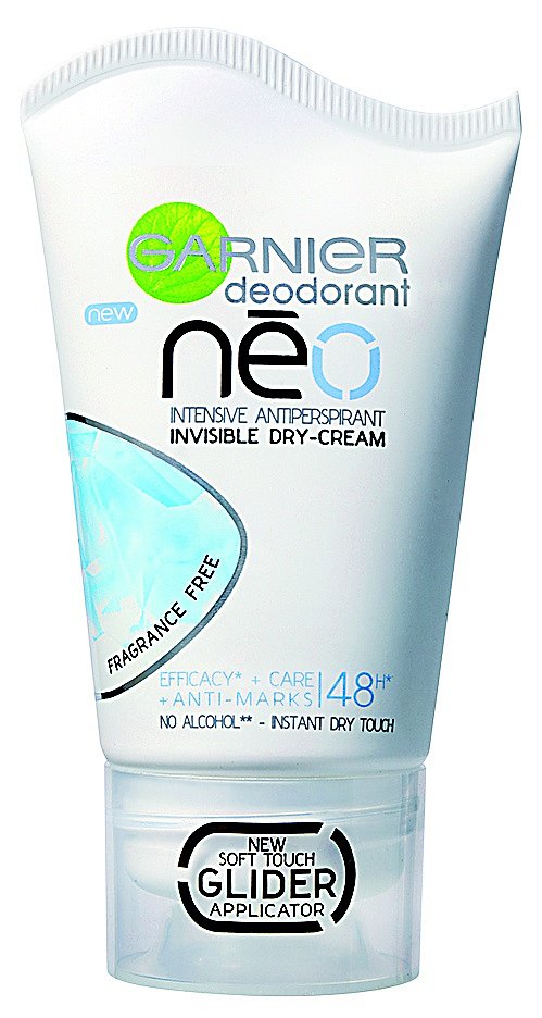 Krémový deodorant Néo bez parfemace, Garnier, 40 ml 90 Kč.