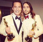 Matthew McConaughey má sošku za hlavní roli, Jared Leto za vedlejší. Oba za film Klub poslední naděje.