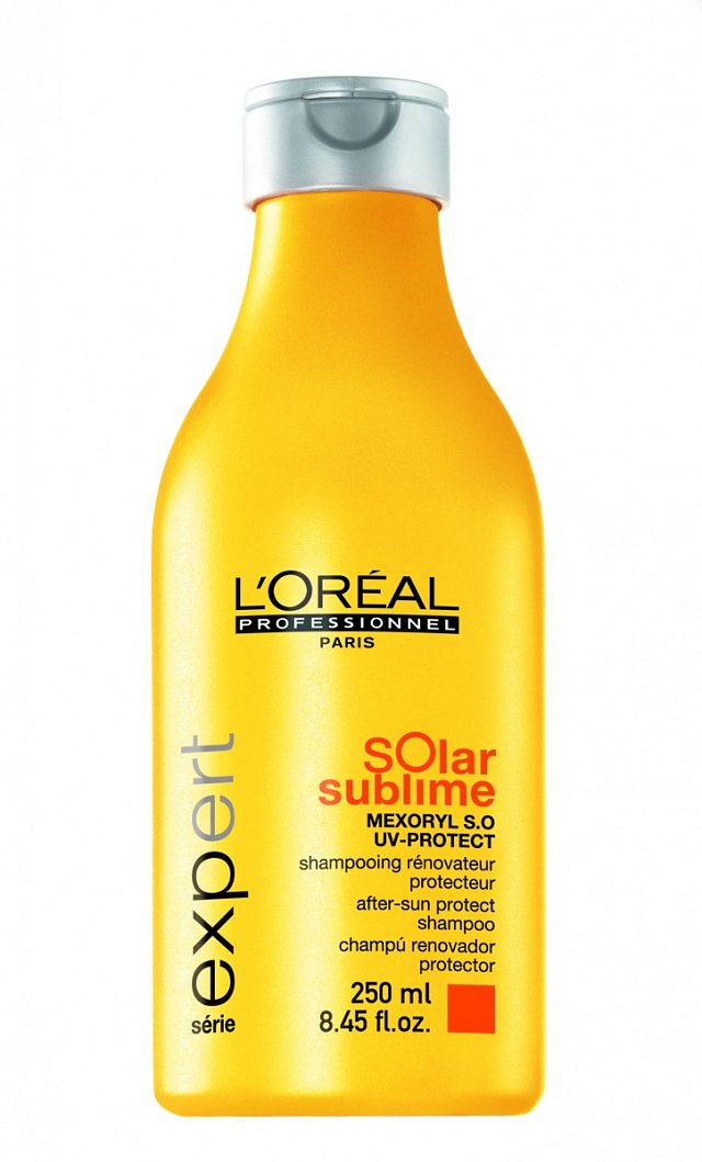 V létě vaše vlasy ochrání šampón L´Oréal Professionnel Soral Sublime ze Série Expert. Cena 249 Kč