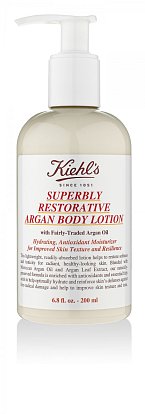 Lehké tělové mléko Superbly Restorative Argan Body Lotion, Kiehl´s, cena 1070 Kč.