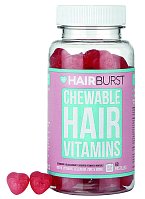 Gumová srdíčka Chewable Hair Vitamins zdroj vitaminů pro udržení zdravých, krásných a rychle rostoucích vlasů HairBurst, 60 tablet na 30 dní 749 Kč