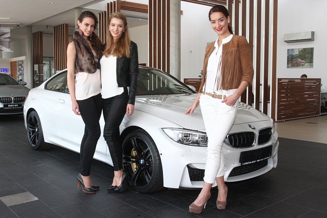 Nový model BMW řady M4 coupé patří České Miss World Tereze Skoumalové.