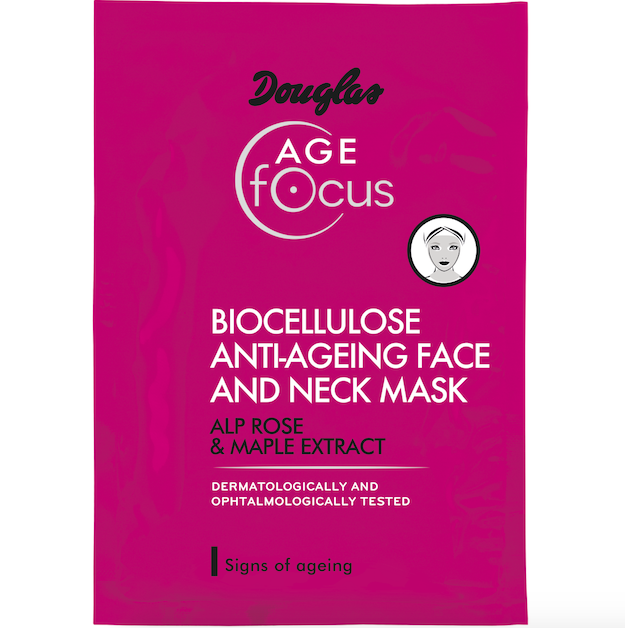 Jednorázová maska Biocellulose Firming Mask for the Neckline, Douglas, cena 289 Kč.