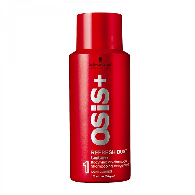 Suchý šampon Schwarzkopf OsisRefresh Dust (380 Kč) nezanechává bílé stopy.