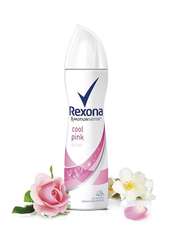 Nový antiperspirant Rexona Cool Pink, cena 78 Kč.
