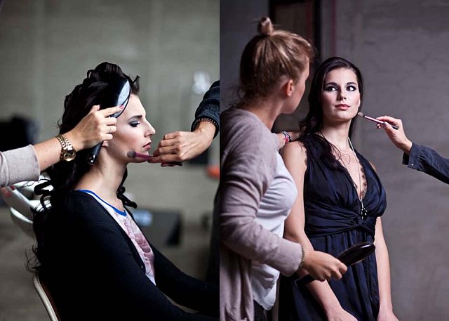 Make-up „guru“ Barbora, vlasová specialistka Anna a stylistka Soňa v úpravách nepřestaly, dokud nebyl každý detail prostě PERFETTO!