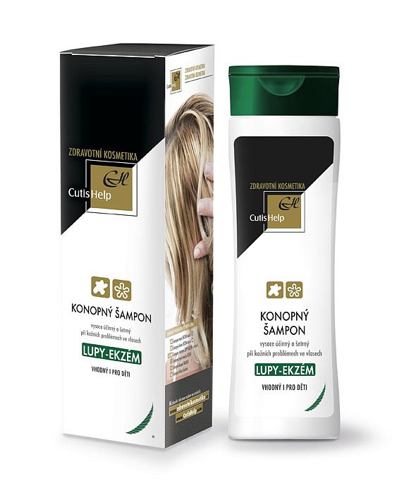 CutisHelp LUPY-EKZÉM konopný šampon (309 Kč/ 200 ml)