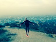 Dara v Americe nelenoší. Ranní jogging přes Runyon Canyon. 