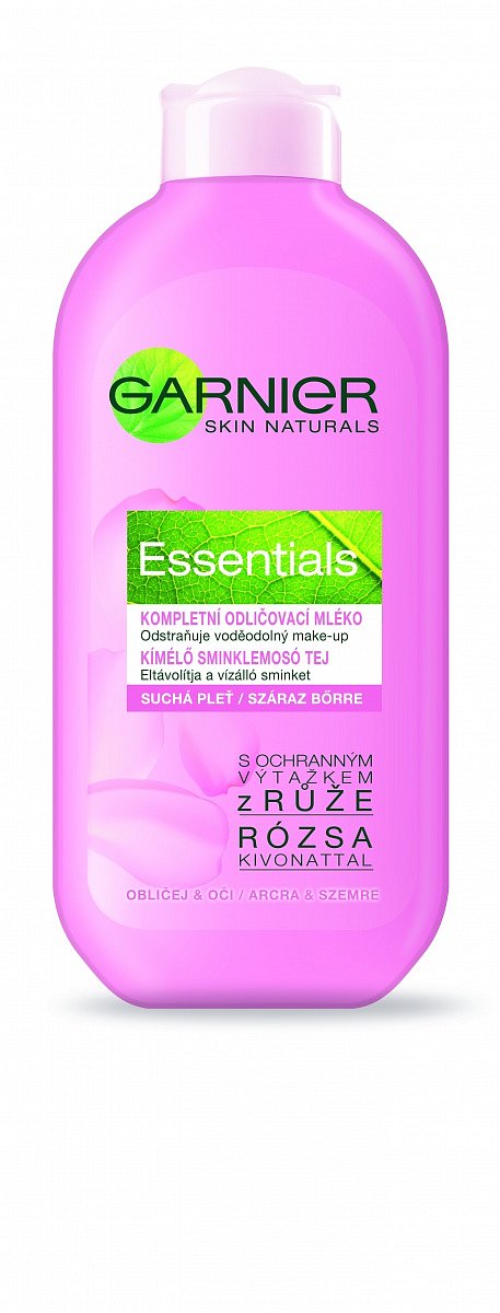 Odličovací mléko Essentials Garnier. Cena 99,90 Kč.