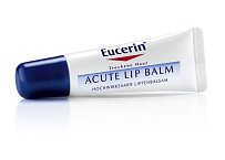 Balzám Acute Lip Balm okamžitě hydratuje a přináší úlevu popraskaným rtům, Eucerin, cena 239 Kč.