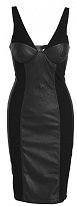 Černé šaty Lindex z kolekce Jean Paul Gaultier, cena 1799 Kč.