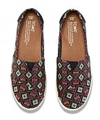 Pohodlné botky Black Multi Woven Avalon Slip-on, Toms, urbanlux.cz, cena 2010 Kč.