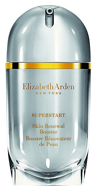 Vyzkoušejte nový Superstart Skin Renewal Booster! Podporuje totiž přirozenou tvorbu kolagenu, elastanu a správnou hydrataci pleti. (Elizabeth Arden, 30ml 1690 Kč) 
