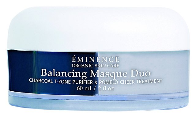 Hluboce čistící a vyhlazující maska Balancing Masque Duo pro smíšený a mastný typ pleti, zejména se sklonem k tvorbě akné. Éminence, 2× 30ml, 1500 Kč.