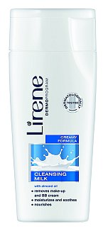 Hydratační Cleansing Milk s mandlovým olejem, Lirene, 200 ml 80 Kč.