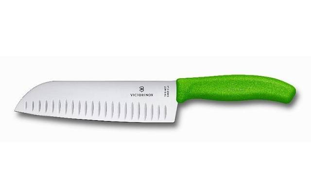 Victorinox, japonský nůž Santoku (zelený), 989 Kč