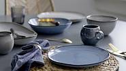 Hluboký keramický talíř Sandrine Blue, ceny 699 Kč/kus