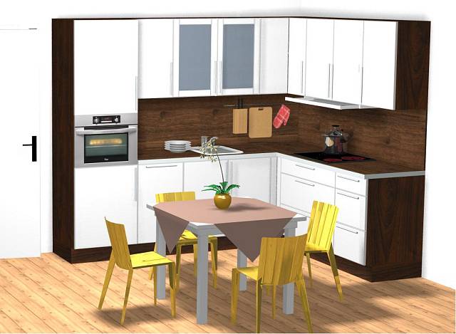3D návrh - kuchyně 6