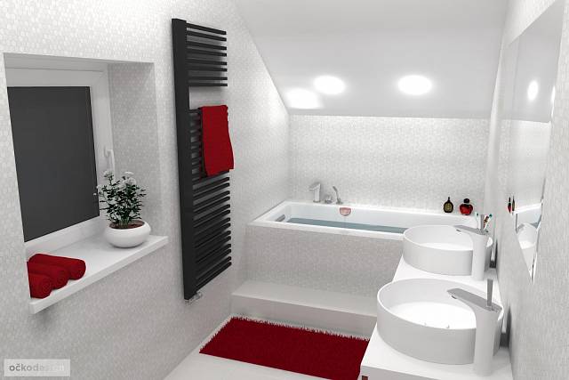 I v malém prostoru lze vykouzlit půvabnou a plně funkční koupelnu.