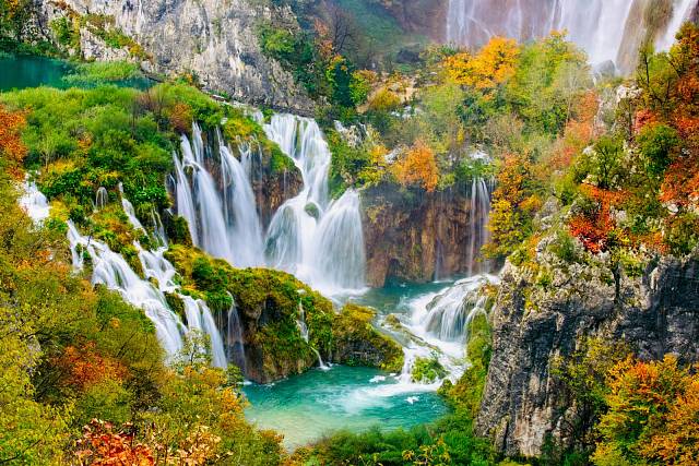 Plitvické vodopády, Chorvatsko