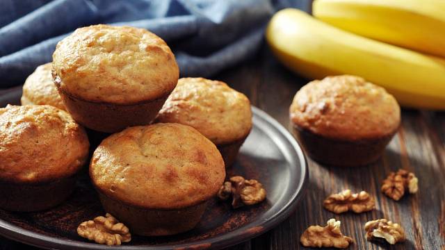 Banánové muffiny
