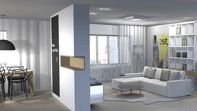 3D návrh bytu v Libni