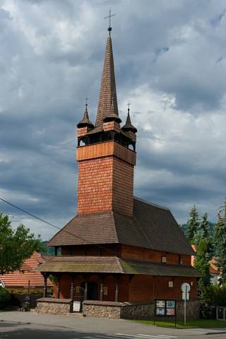 Dřevěný kostelík z Podkarpatské Rusi byl do Blanska převezený ve 30. letech 20. století.