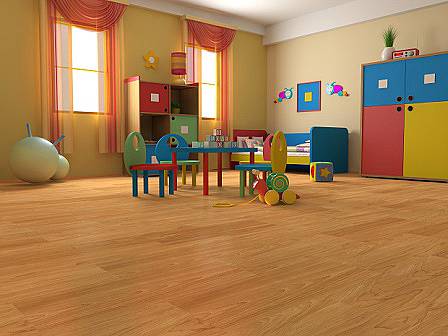 Podlaha v dětském pokoji