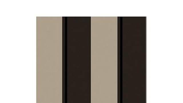 Efektní pruhovaná tapeta na sebe vždy upoutá pozornost. Tapetu v barevné kombinaci černá/teple šedá má v sortimentu firma Schoner Wohnen pod číslem 3 2268-46. (Cena 346 Kč/role)