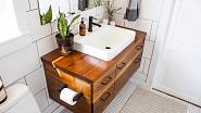 Dekor dřeva v koupelně