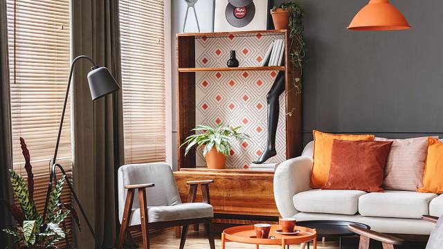 Inspirace: Oranžové detaily v interiéru