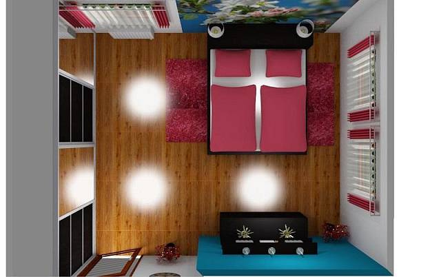 3D návrh na přání: Útulná ložnice