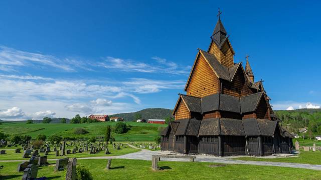 Sloupový kostel v Heddalu, Norsko