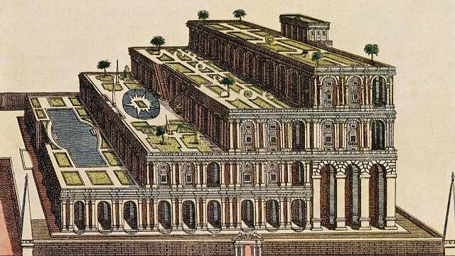 jinak také nazývány jako Visuté zahrady babylónské patří k jedomu ze sedmi divů světa. Vybudovány byly podle pověsti pro královnu Semiramis kolem roku 600 př. n. l.. Vybudovat je měl nechat Nabuchodonozor II.