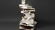 Vtipný odkládací stolek pro milovníky knih
