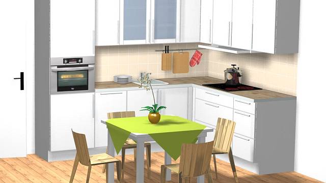 3D návrh - kuchyně 1
