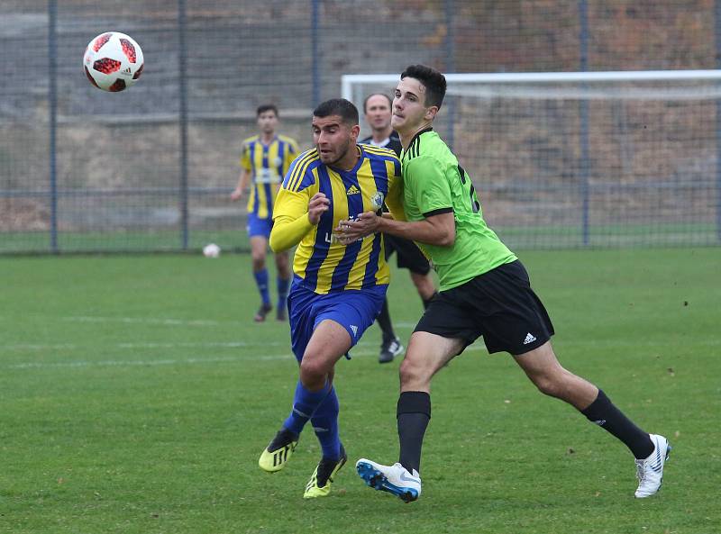 Fotbalový zápas FK Litoměřicko a Vyšehrad, ČFL 2018/2019